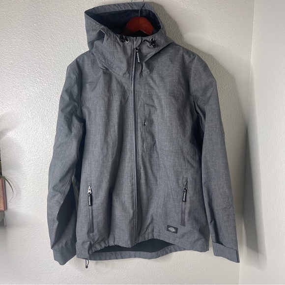 Dickies Men's Size Large Mid Weight Charcoal Windbreaker Jacket - Picture 2 of 14